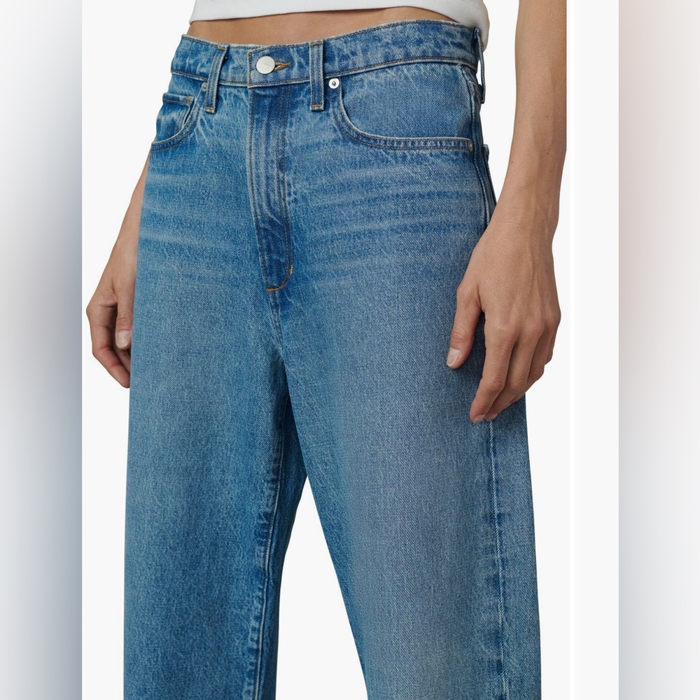 Joe's Jeans Blue Flare Wide Leg DenimThe Ryan Low Slung Baggy Jeans Size 30 -31 - Picture 4 of 15